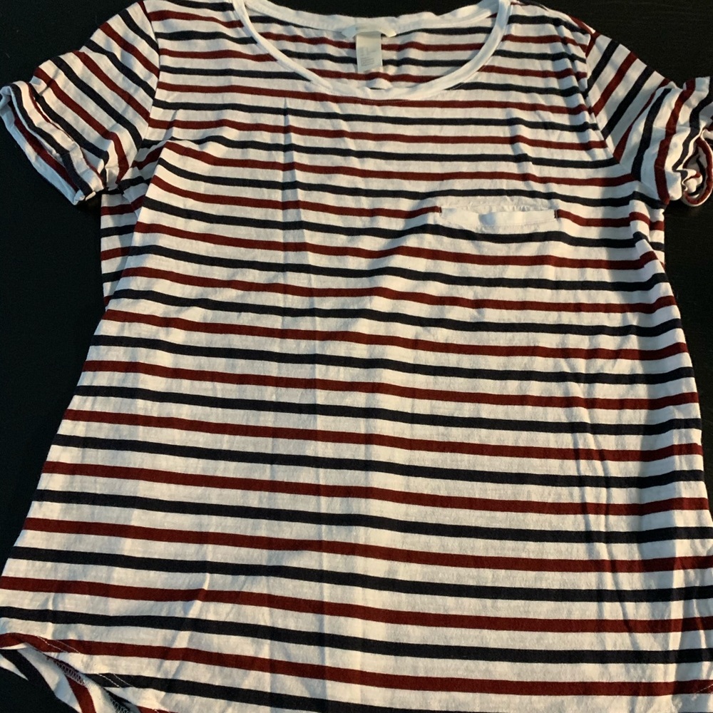 Basic tee striped colors